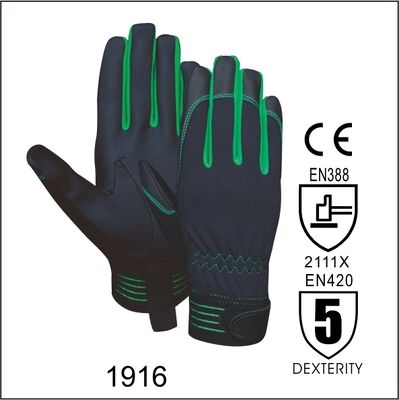 CE Certified Top Quality PU Firm Fitting Mechanic Gloves